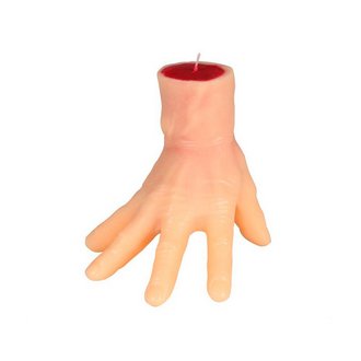 Véres Kéz Gyertya Halloweenre, 15 cm