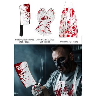 Véres Mészáros Kiegészítő Szett Felnőtteknek Halloweenre