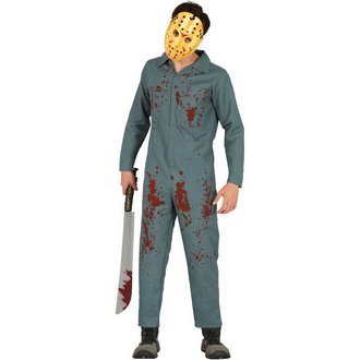 Véres Pszichopata Overall Fiú Jelmez Halloweenre