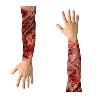 Véres Sebhelyes Textil Karvédő Szett Halloweenre