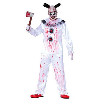Véres Szellem Bohóc Férfi Jelmez Halloweenre
