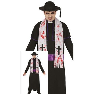 Véres Zombi Pap Férfi Jelmez Halloweenre
