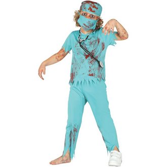 Véres Zombi Sebész Fiú Jelmez Halloweenre