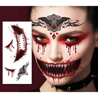 Vérző Vámpír Arc Tetoválás Szett Halloweenre