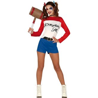 Veszélyes Lány Női Jelmez Halloweenre