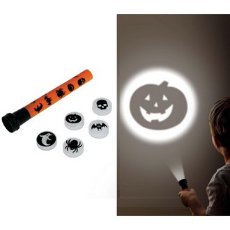Vetítős Zseblámpa Halloween Figurákkal, 16 cm