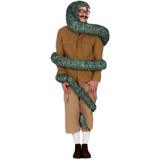 Vicces Kígyótámadás Jelmez Felnőtteknek Halloweenre