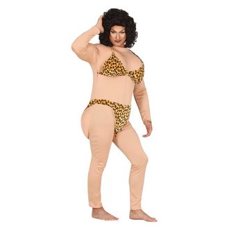 Vicces Leopárdmintás Bikini Férfi Jelmez Legénybúcsúra