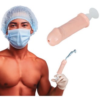 Vicces Pénisz Fecskendő Legénybúcsúra, 16 cm
