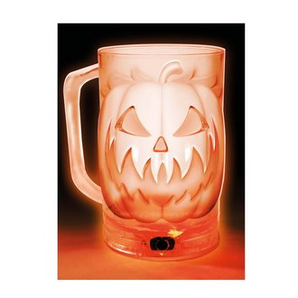 Világító Halloween Korsó, 500 ml, 10x14 cm