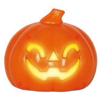 Világító Műanyag Halloween Tök, 10 cm