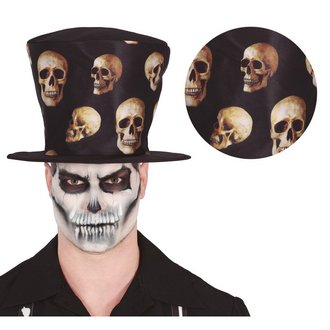 Voodoo Koponyás Cilinder Kalap Felnőtteknek Halloweenre