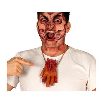 Voodoo Véres Kéz Nyaklánc Halloweenre