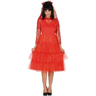 Vörös Menyasszony Női Jelmez Halloweenre