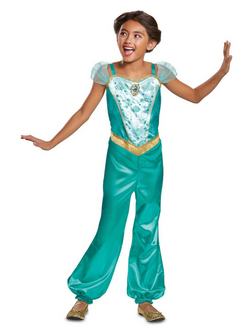 Zöld Disney Aladdin Jázmin Jelmez Kislányoknak 