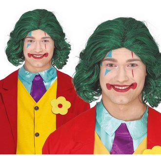 Zöld Férfi Paróka Mr. Smile Jelmezhez Halloweenre