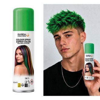 Zöld Hajszínező Spray, 100 ml