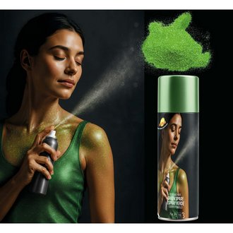 Zöld Test- és Hajspray Halloweenre, 75 ml