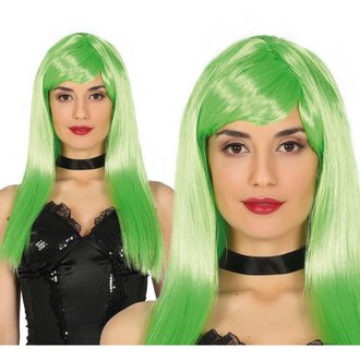 Zöld Vörös Bob Paróka Női Ördög Jelmezhez Halloweenre