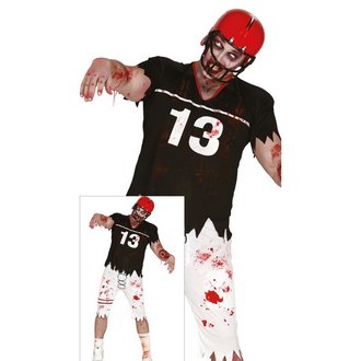 Zombi Amerikai Focista Férfi Jelmez Halloweenre