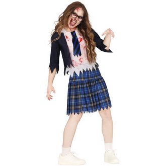 Zombi Középiskolás Lány Jelmez Halloweenre